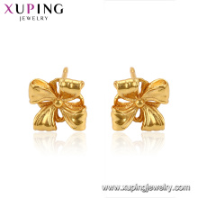 96078 Xuping bijoux plaqué or, simples, boucles d&#39;oreilles simples pour femmes